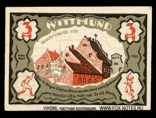 Wittmund 3 mark 1922