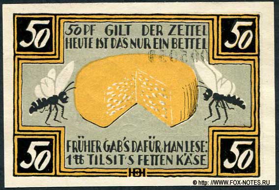 Tilsit  50 Pfennig 1921 Notgeld