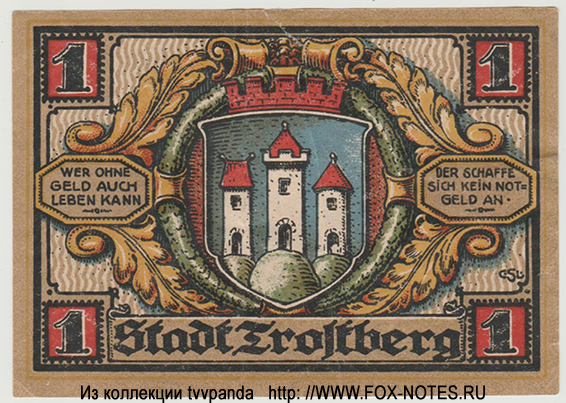 Stadt Trostberg 1 Mark 1920