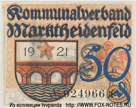 Kommunalverband Marktheidenfeld 50 Pfennig 1921