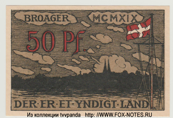 Gemeinde Broacker 50 pfennig 1919 