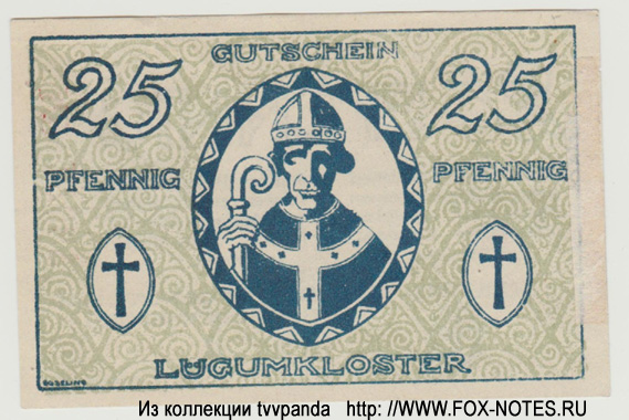 Lügumkloster 25 Pfennig 1920