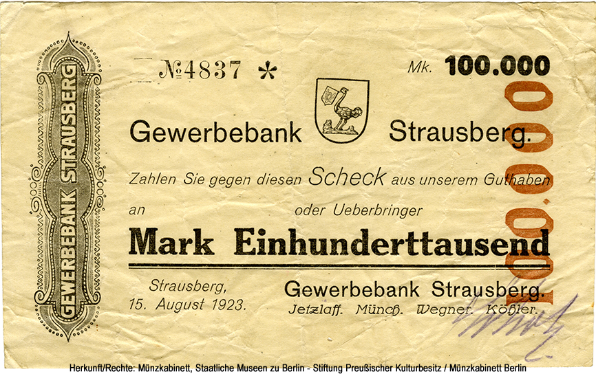 Gewerbebank Strausberg: 20000 1923