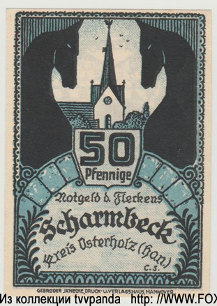 Gemeinde Scharmbeck 50 pfennig