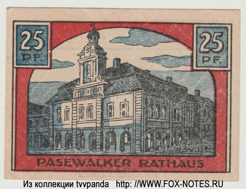 Stadt Pasewalk Notgeld. 25 pfennig 1921.