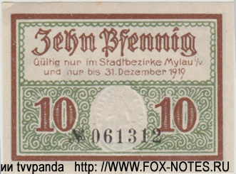 Stadt Mylau 10 Pfennig 1919