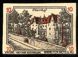 Notgeld Stadt Ballenstedt. 10 Pfennig 1921
