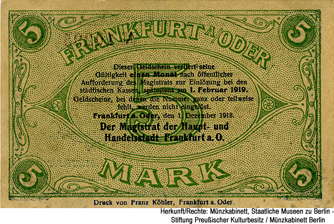 Stadt Frankfurt (Oder) 50 Mark 1920