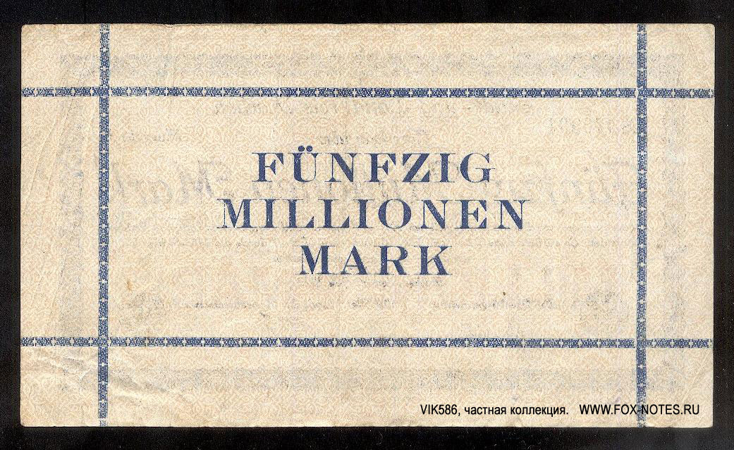 Stadt- und Landkreis Aachen 50 Millionen Mark 1923