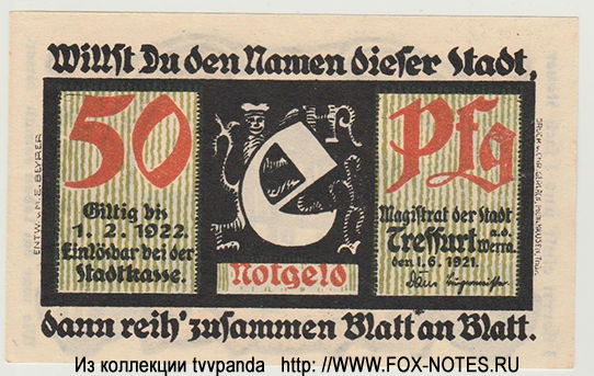 Stadt Treffurt 50 pfennig 1921