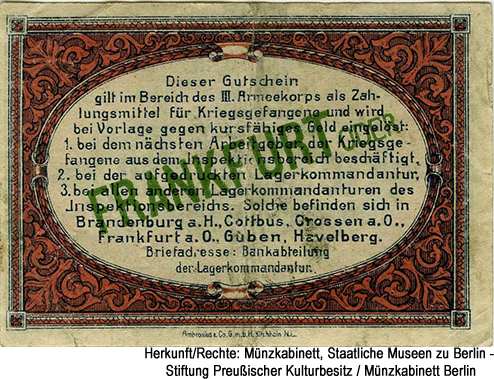 Lager Frankfurt (Oder) 10 Pfennig 1917