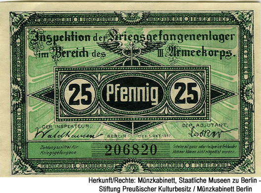 Lager Frankfurt (Oder) 25 Pfennig 1917
