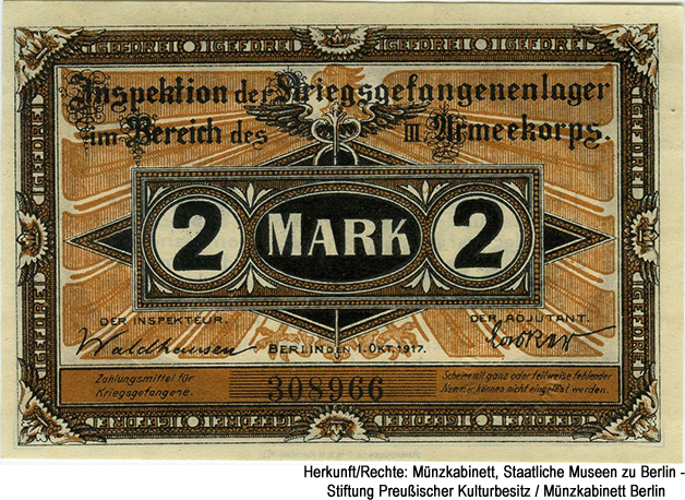Lager Frankfurt (Oder) 2 Mark 1917