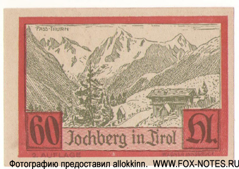 Gemeinde Jochberg 60 Heller 1920