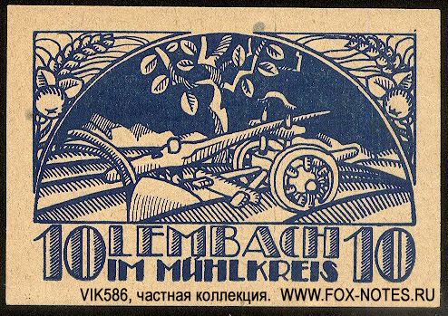 Gemeinde Lembach im Mühlkreis 10 Heller 1920