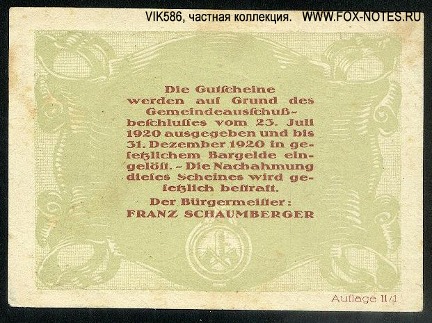 Ortsgemeinde Hacklbrunn 30 Heller 1920 Auflage II/1 