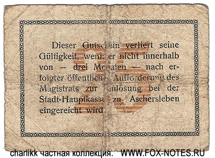 Stadt Aschersleben 25 Pfennig 1917