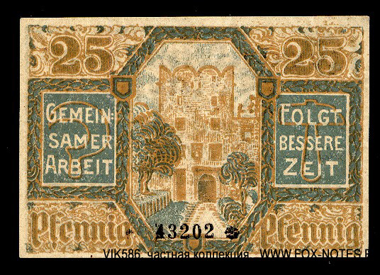 Stadt Frankenstein in Schlesien 25 Pfennig 1920