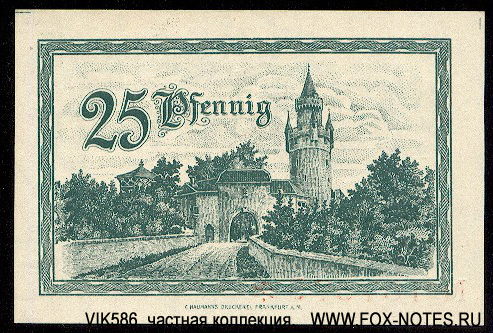 Stadt Friedberg Hessen 25 Pfennig 1919