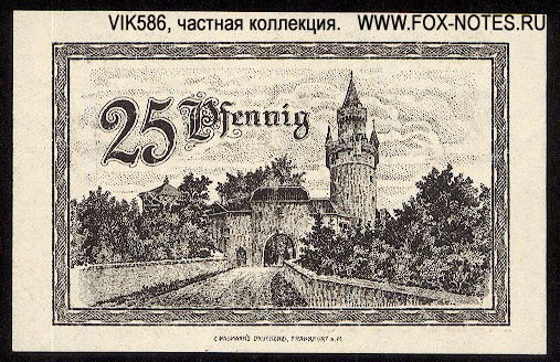 Stadt Friedberg Hessen 25 Pfennig 1920