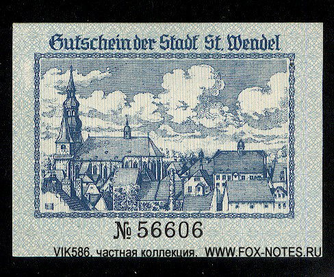 Stadt St. Wendel 50 Pfennig 1919