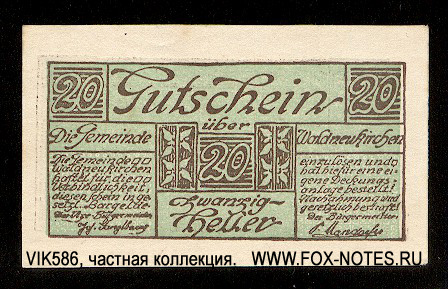 Stadtgemeinde Waldneukirchen 20 heller 1920