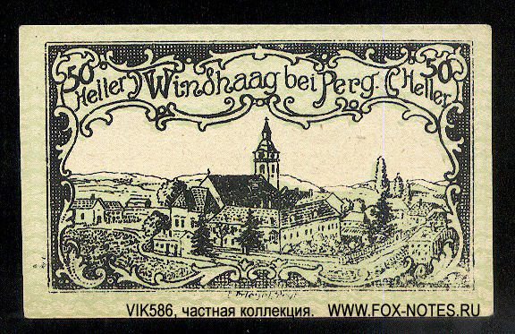 Stadtgemeinde Windhaag bei Perg 50 Heller 1920