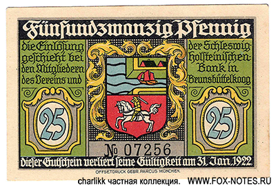 Gemeinde Brunsbüttel 25 Pfennig 1921