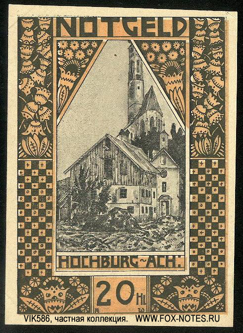 Gemeinde Hochburg-Ach 20 Heller 1920