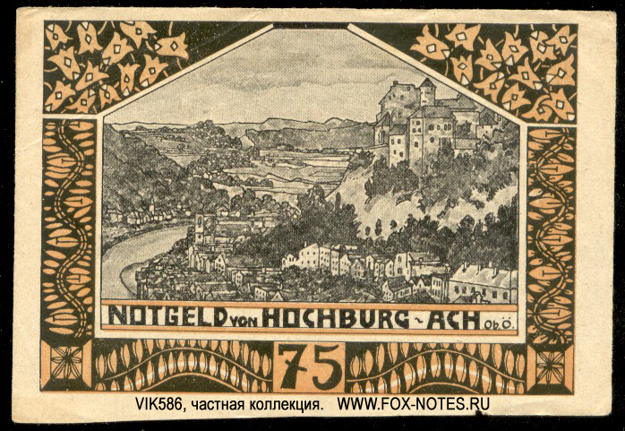 Gemeinde Hochburg-Ach 75 Heller 1920