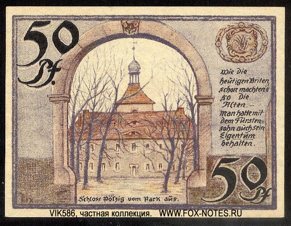 Notgeld der Gemeinde Pölzig 50 Pfennig 1921