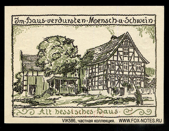 Gemeinde Röhrigshöfe e. Werra. 50 Pfennig 1922