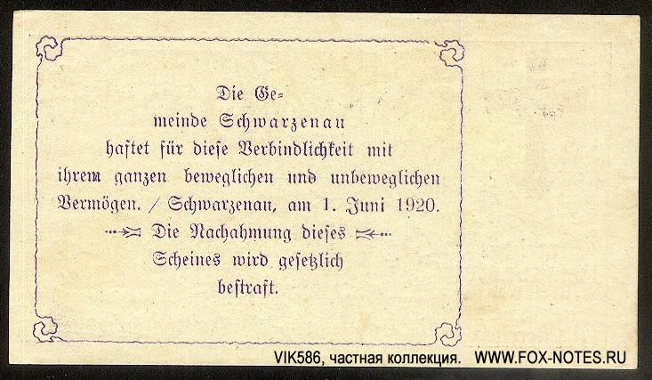 Gemeinde Schwarzenau Niederösterreich 20 Heller 1920