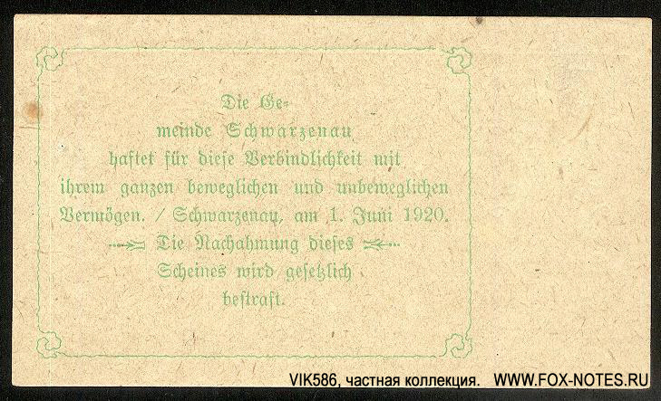 Gemeinde Schwarzenau Niederösterreich 60 Heller 1920