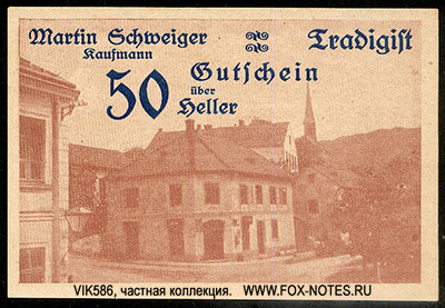   Tradigist () Niederösterreich (1914 - 1924)