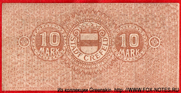 Stadt Crefeld 1000000 Mark 1923
