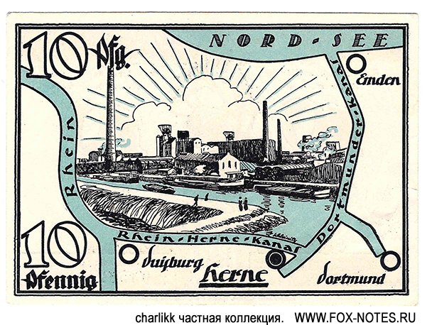 Stadt Herne 10 Pfennig 1921