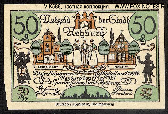 Notgeld der Stadt Rehburg. 50 Pfennig. 1. Mai 1921.