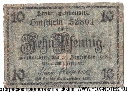 Stadt Schkeuditz 10 Pfennig 1918