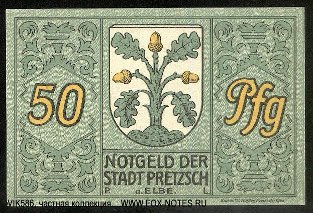 Notgeld der Stadt Pretzsch 50 Pfennig 1921