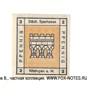 Stadt Kitzingen 2 Pfennig 1920