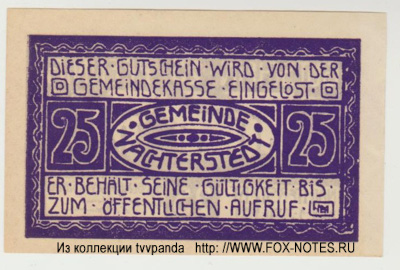 Gemeindekasse Nachterstedt  25 Pfennig 1921 NOTGELD