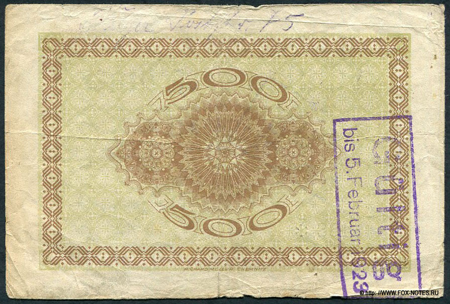 Pöge Elektrizitäts-Aktiengesellschaft. Gutscheine 500 Mark. 11. September 1922.
