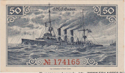 Stadtkasse Emden 50 pfennig 15. Dezember 1918. Notgeld