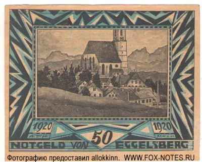 Gemeinde Eggelsberg 50 Heller 1920