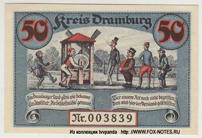 Kreisskommunalkasse Dramburg 50 pfennig