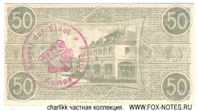 Stadt Kempen Rhein. 1918. 50 Pfennig.