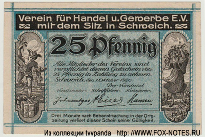 Schweich an der Mosel 25 Pfennig 1920