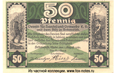 Schweich an der Mosel 50 Pfennig 1921