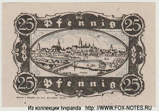 Stadt Dillingen 25 Pfennig 1920